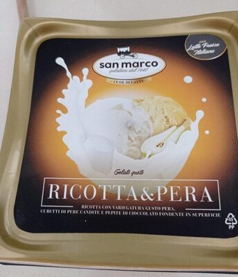 Gelato ricotta e pera