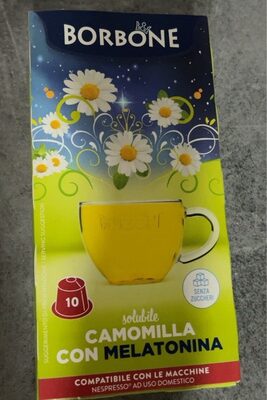 Camomilla con melatonina front packaging
