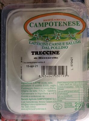 Treccine di mozzarelle