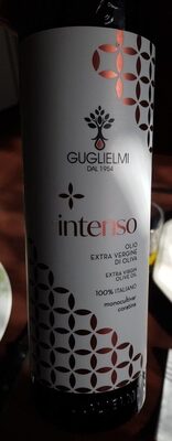 Intenso, huile d'olive extra vierge front packaging
