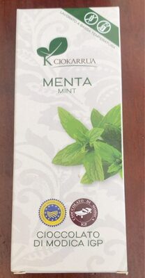 Cioccolato di modica menta front packaging