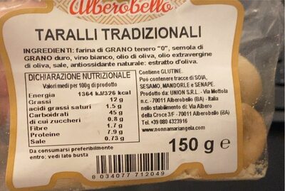 Taralli tradizionali