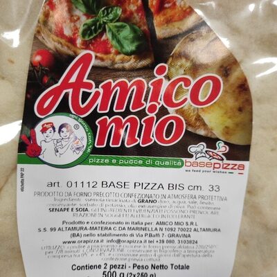 Base pizza front packaging