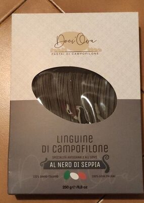 Linguine di Campofilone al nero di seppia front packaging