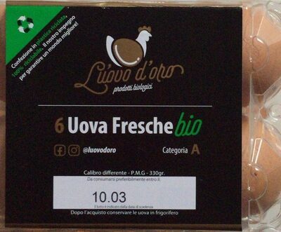 Uova fresche BIO front packaging