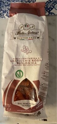Organic red lentil pasta