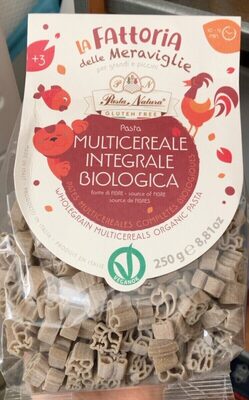 Pâte Multi céréales intégrales biologiques front packaging