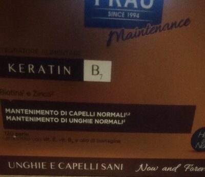 Keratin b 7 front packaging