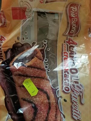 Cannoli farciti con crema cacao