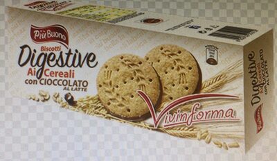 Digestive ai cereali con cioccolato al latte