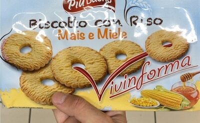 Biscotti con riso mais e miele