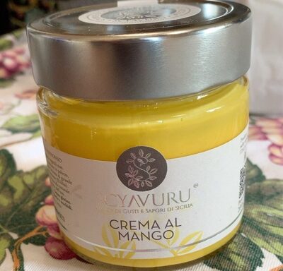 Crema al mango front packaging