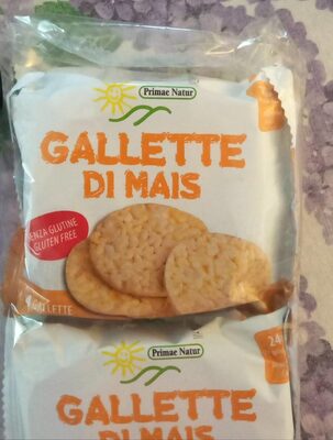 Gallette di mais front packaging