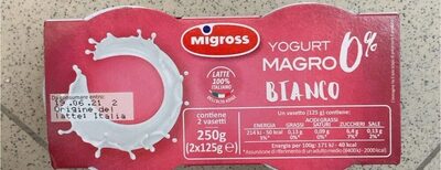 Yogurt bianco magro 0%