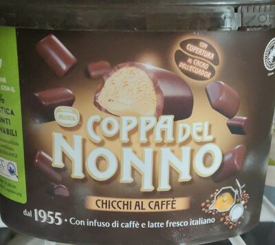 Coppa del nonno chicchi al caffè front packaging