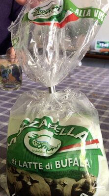 Mozzarella latte bufala front packaging