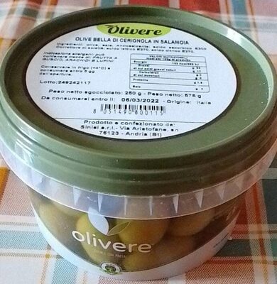 Olive bella di Cerignola in salamoia