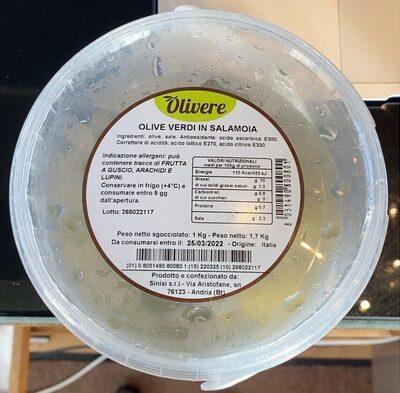 Olive verdi in salamoia