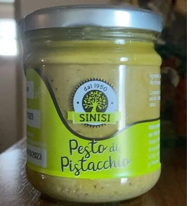 pesto di pistacchio front packaging