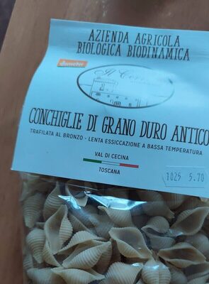 Conchiglie di grano duro antico front packaging