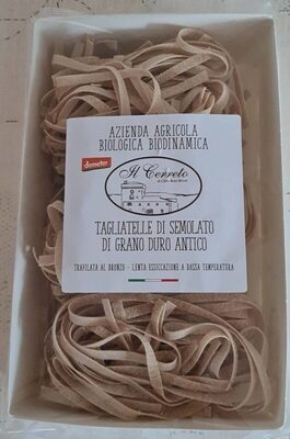 Tagliatelle  di semolato di grano duro antico front packaging