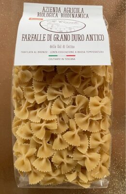 Farfalle di grano duro antico front packaging