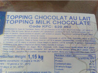 Topping Chocolat au lait