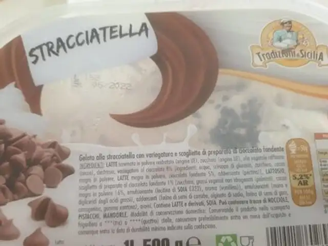 Stracciatella front packaging