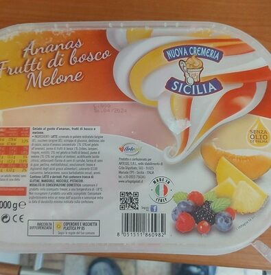 Ananas Frutti di bosco Melone