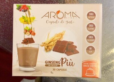 Capsule di gusto ginseng più cioccolata