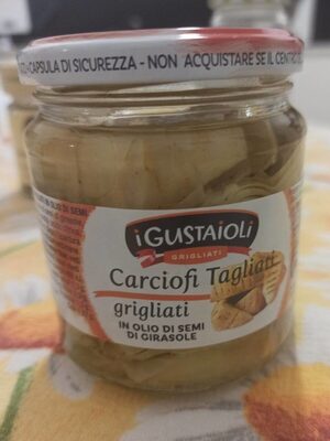 Carciofi tagliati grigliati