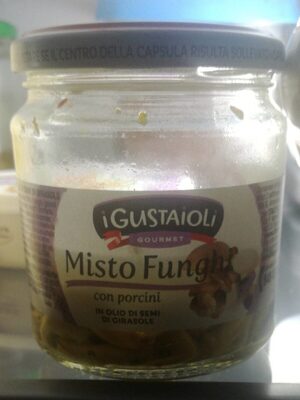 Misto funghi con porcini in olio di semi di girasole front packaging