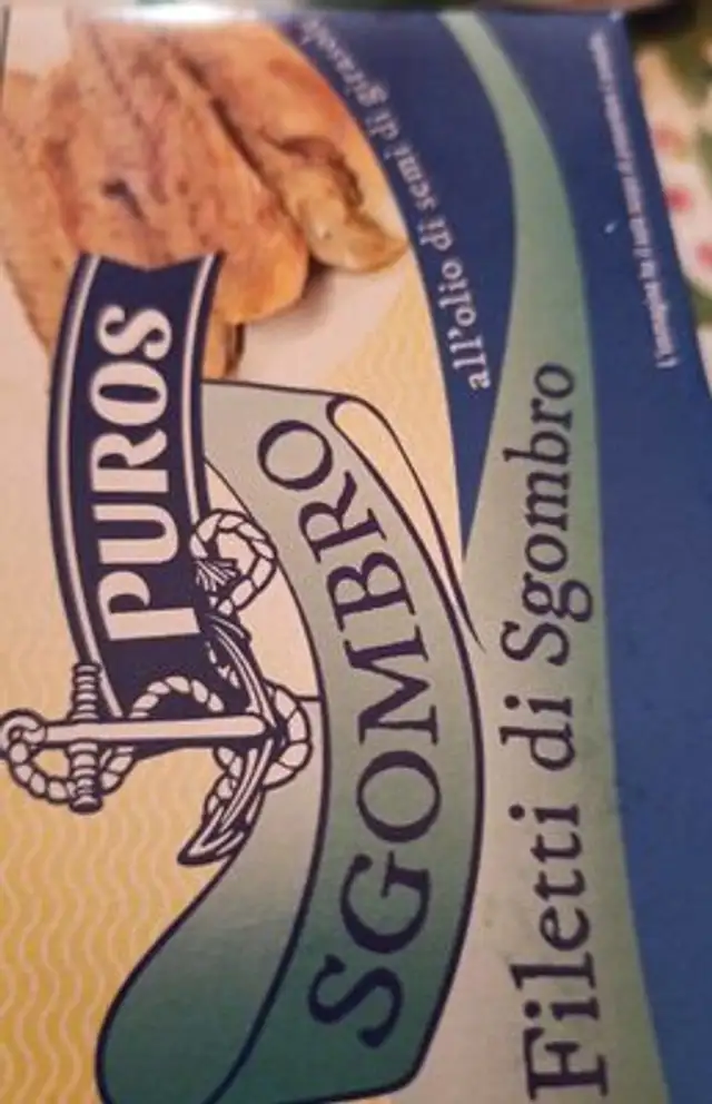 Sgombro front packaging