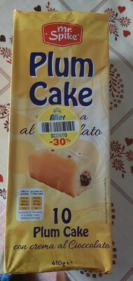 Plum cake front packaging