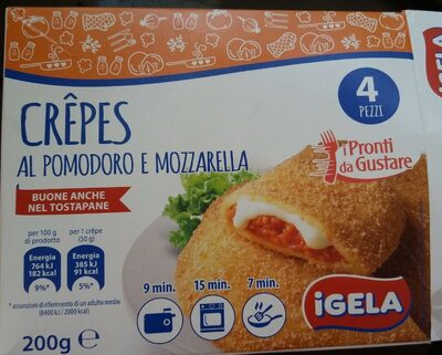 Crêpes al pomodoro e mozzarella