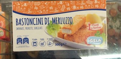 Bastoncini di merluzzo front packaging