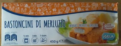 Bastoncini di merluzzo front packaging