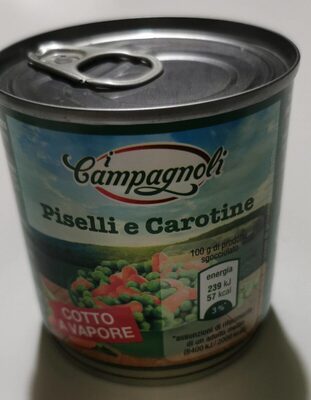 Piselli e carotine a vapore