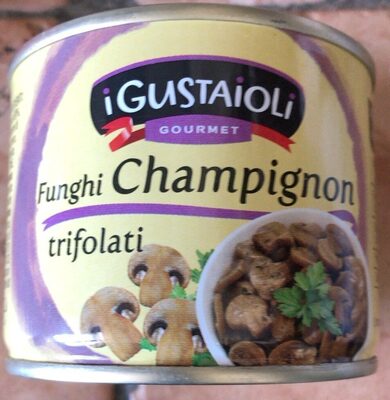 Funghi champignon front packaging