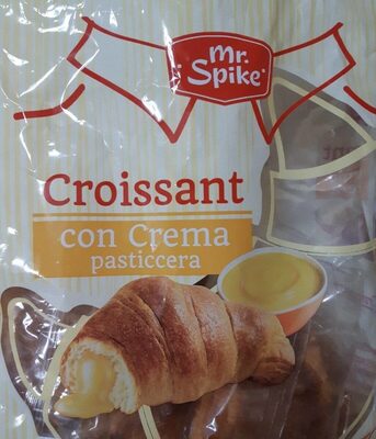 Croissant con crema pasticcera