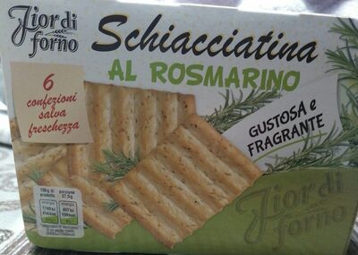 Schiacciati al rosmarino front packaging