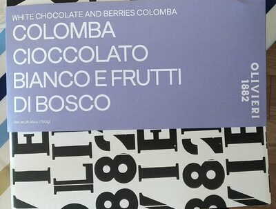 Colomba cioccolato bianco e frutti di bosco