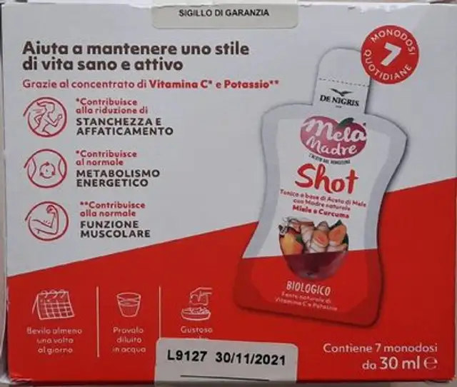 Mela Madre Shot Tonico front packaging