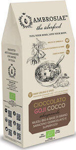 Ubergranola Cioccolato Goji Cocco front packaging