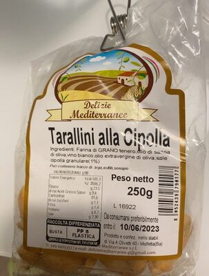 Tarallini alla cipolla front packaging
