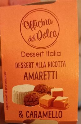 Dessert alla ricotta amaretti & caramello front packaging