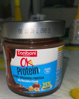 “ Ok Protein” Crema Spalmabile Proteica alla Nocciola e cacao