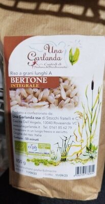 Riso bertone front packaging