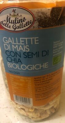 Galette de mais avec graine de chia