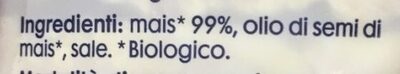 Gallette di Mais Integrale Biologiche ingredients label